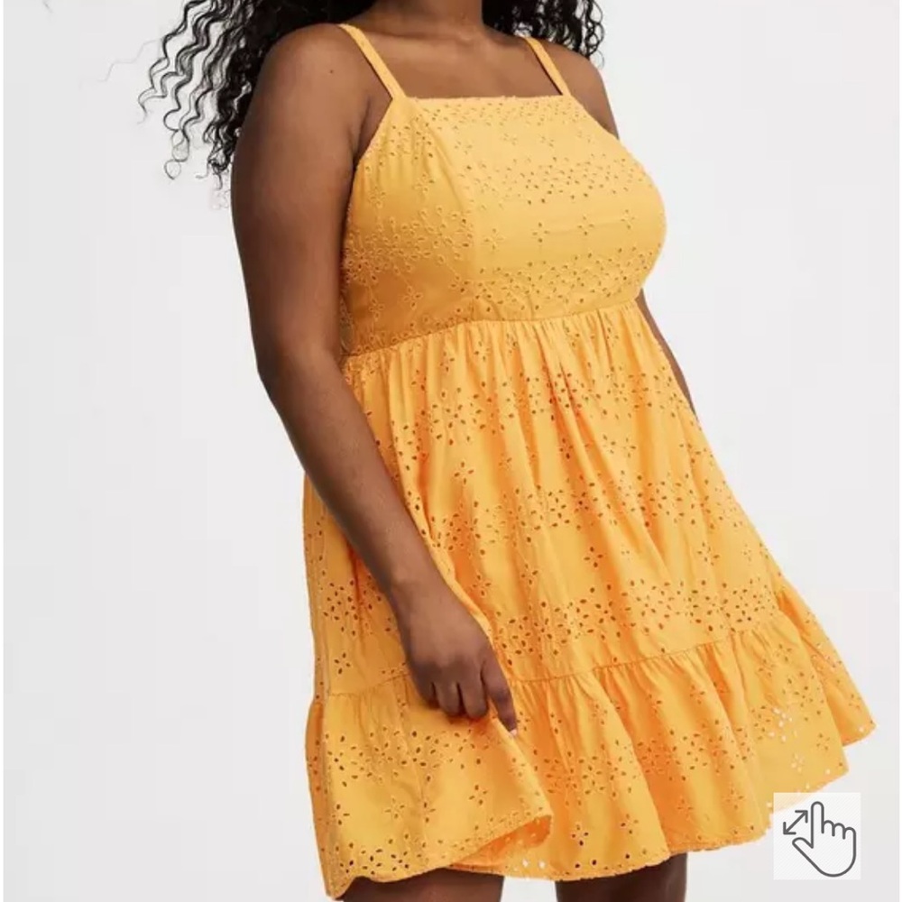 Torrid -High-Neck Eyelet Mini Dress - size 0